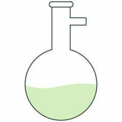 Flask for chemical preparations for decoration and design.