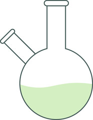 Flask for chemical preparations for decoration and design.