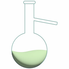 Flask for chemical preparations for decoration and design.