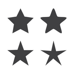 Stars icon vector illustration set