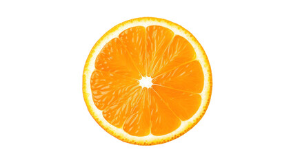 Fototapeta premium slice orange, isolated object on transparent background. png file
