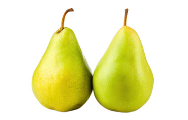 one ripe orange pear , png file of isolated cutout object on transparent background.