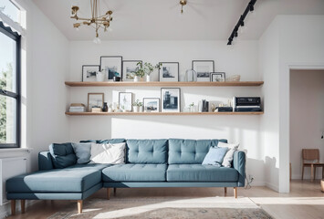 Contemporary Comfort Exploring a Modern Living Room with a Stylish Sofa