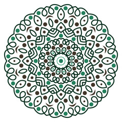 Mandala vector simple abstract round flower silhouette