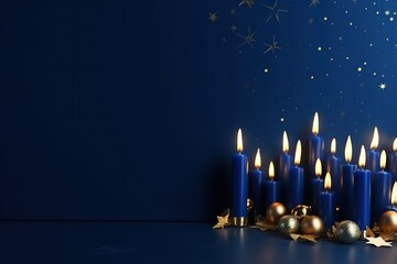 Happy Hanukkah Concept. Hanukkah Background. Hanukkah Theme. Generative Ai.