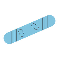 Winter sport equipment. Vector icons set with snowboard, ski, gloves, glasses, hat, ski lift, skates. Illustration of winter sporting accessories. Mountain skiing and skating activity on holidays