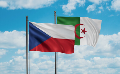 Czech Republic and Algeria national flag
