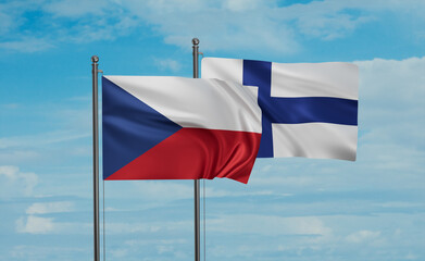 Finland and Czech Republic flag