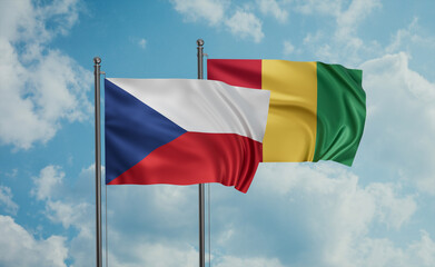 Guinea and Czech Republic flag