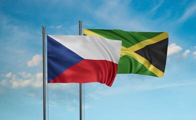 Jamaica and Czech Republic flag