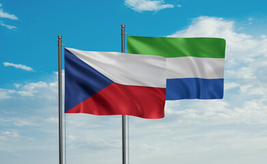 Sierra Leone and Czech Republic flag
