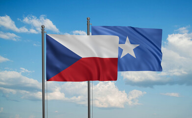 Somalia and Czech Republic flag