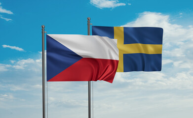 Sweden and Czech Republic flag