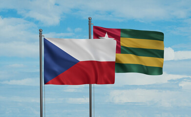 Togo and Czech Republic flag