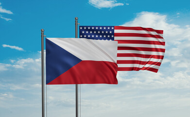 USA and Czech Republic flags