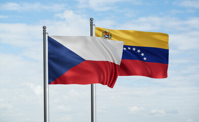 Venezuela and Czech Republic flag