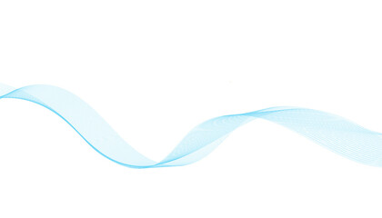 Abstract vector background with smooth color waves. Smoke wavy lines. Blue wave vector illustration. Design elements.