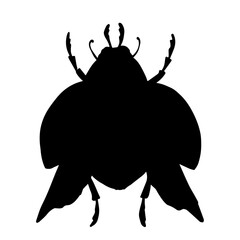 Ladybug insect silhouette.Vector graphics.