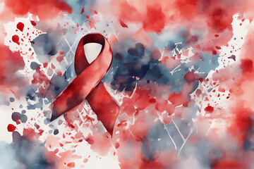 world AIDS day banner wallpaper - obrazy, fototapety, plakaty