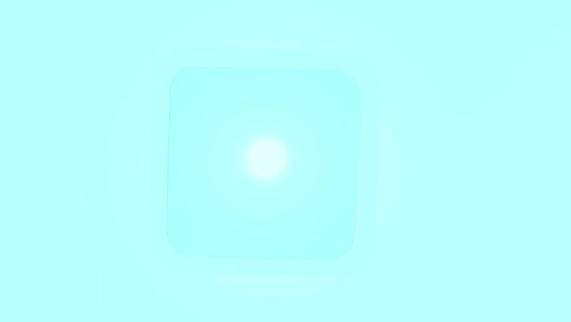 langsam rotierende geometrische Figur - Ein perfekter Hintergrund f&uuml;r kreative Designs in den Bereichen Technologie, Gesundheit und modernes Lifestyle, hellblau