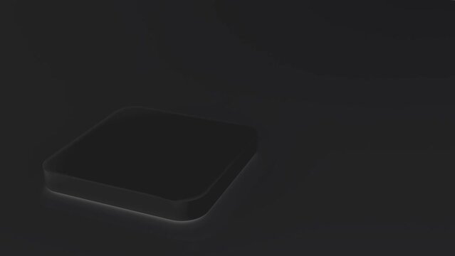 langsam rotierende geometrische Figur - Ein perfekter Hintergrund f&uuml;r kreative Designs in den Bereichen Technologie, Gesundheit und modernes Lifestyle, grau
