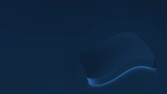 wellenf&ouml;rmig animierter abstrakter 3D Block, dunkelblau, hintergrund, synchron, Bewegung, gleichm&auml;&szlig;ig, 