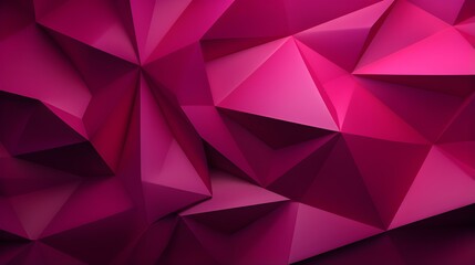 Obraz premium Abstract 3D Background of triangular Shapes in magenta Colors. Modern Wallpaper of geometric Patterns 