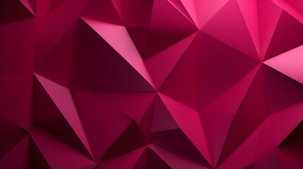 Fototapeta premium Abstract 3D Background of triangular Shapes in magenta Colors. Modern Wallpaper of geometric Patterns 
