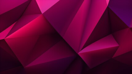 Fototapeta premium Abstract 3D Background of triangular Shapes in magenta Colors. Modern Wallpaper of geometric Patterns 