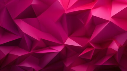 Abstract 3D Background of triangular Shapes in magenta Colors. Modern Wallpaper of geometric Patterns
