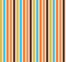 Obraz premium Abstract geometric seamless pattern. Trendy coral pink color Vertical stripes. Wrapping paper. Print for interior design and fabric. Kids background. Backdrop in vintage and retro style.