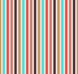 Abstract geometric seamless pattern. Trendy coral pink color Vertical stripes. Wrapping paper. Print for interior design and fabric. Kids background. Backdrop in vintage and retro style.