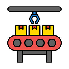 Assembly Line Icon Design
