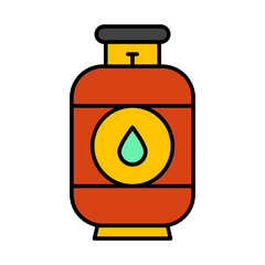 Gas Cylinder Icon Design