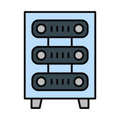 Server Rack Icon Design