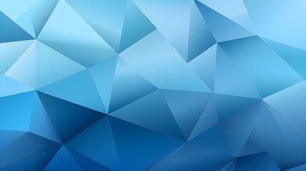 Abstract 3D Background of triangular Shapes in sky blue Colors. Modern Wallpaper of geometric Patterns
