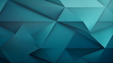 Abstract 3D Background of triangular Shapes in turquoise Colors. Modern Wallpaper of geometric Patterns
