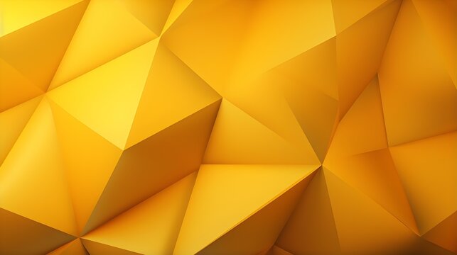 Abstract 3D Background of triangular Shapes in yellow Colors. Modern Wallpaper of geometric Patterns © drdigitaldesign