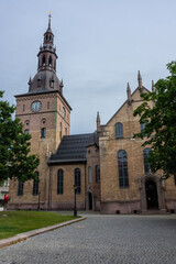 Fototapeta na wymiar Church in Oslo City Center, Norway