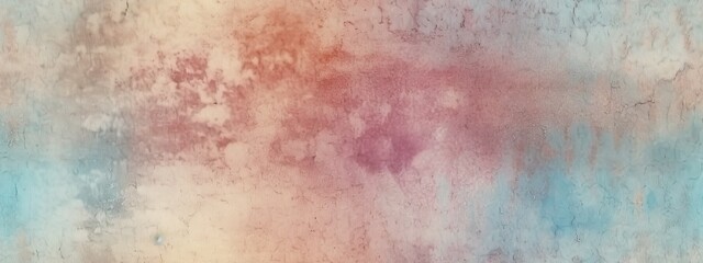 Fototapeta premium Seamless Vintage soft pastel colors distressed film grain dust, scratches texture overlay. Dirty grunge analog retro background, copy space. Rough brushstrokes. Repeat abstract pattern, wide banner