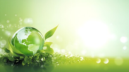Eco-Living Harmony: Sustainable Home of Tomorrow - Wallpaper Illustration, Green Energy, Green City