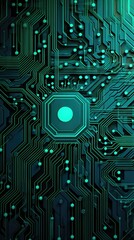 Green electronic circuit board background