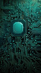 Green electronic circuit board background