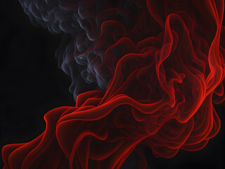 abstract red and black smoke background full HD quality image,  ai generative image 