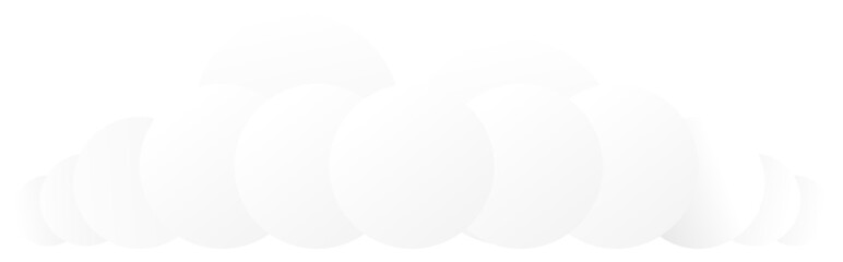 White fluffy cloud. Vector illustration.