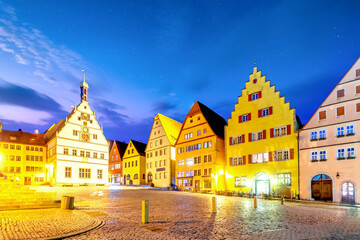 Altstadt, Rothenburg ob der Tauber, Bayern, Deutschland 