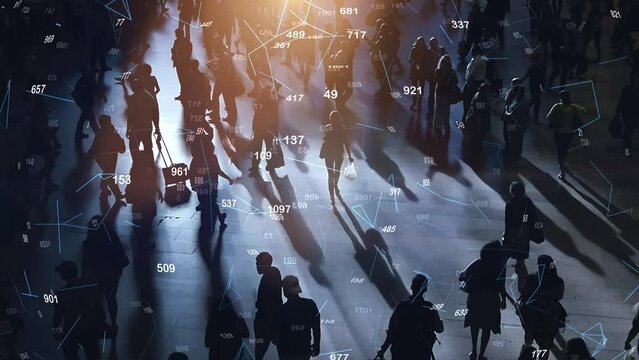 Contact Tracing Tracking System of People Walking on Crowded City Street