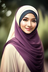 cute girl wearing hijab