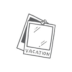 photos vacation drawing, photos, vacation illustration