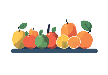 Fresh organic fruit symbolizes healthy eating habits